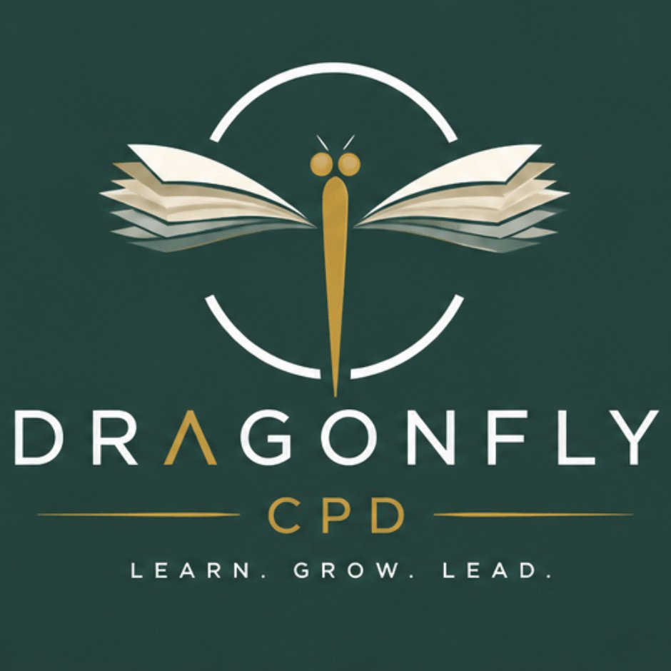 Dragonfly CPD logo — Learn. Grow. Lead. Professional continuing development training platform by Therapeutic Activities Group CIC
